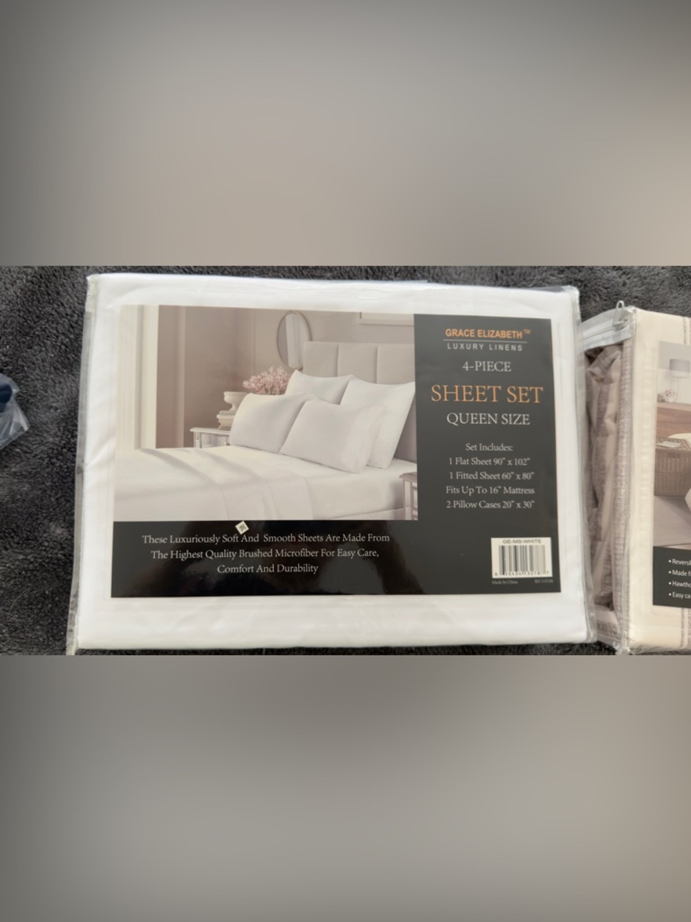 Luxury White Queen Sheet Set - 4-Piece